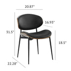Chaises de salle à manger Art Leon style moderne du milieu du siècle (lot de 2)