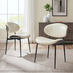 Chaises de salle à manger Art Leon style moderne du milieu du siècle (lot de 2)
