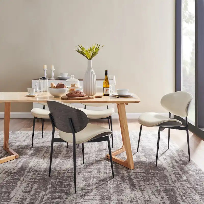 Chaises de salle à manger Art Leon style moderne du milieu du siècle (lot de 2)