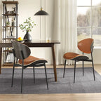 Chaises de salle à manger Art Leon style moderne du milieu du siècle (lot de 2)