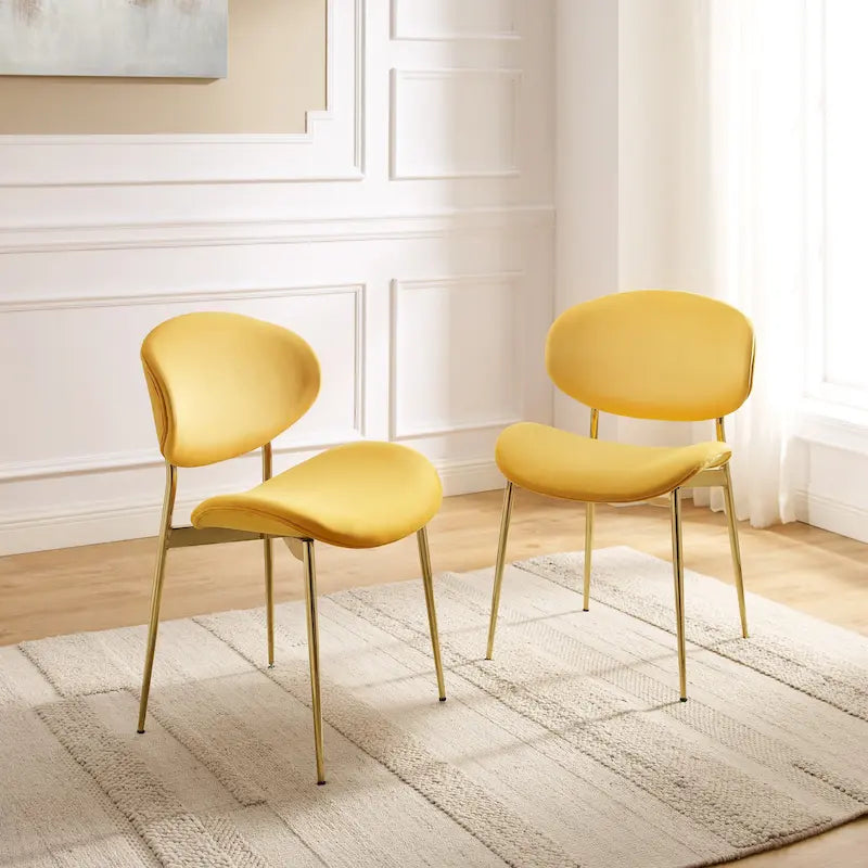 Chaises de salle à manger Art Leon style moderne du milieu du siècle (lot de 2)