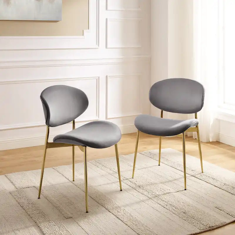 Chaises de salle à manger Art Leon style moderne du milieu du siècle (lot de 2)