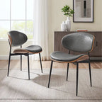 Chaises de salle à manger Art Leon style moderne du milieu du siècle (lot de 2)