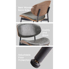 Chaises de salle à manger Art Leon style moderne du milieu du siècle (lot de 2)