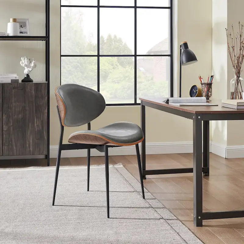Chaises de salle à manger Art Leon style moderne du milieu du siècle (lot de 2)
