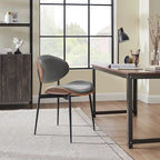 Chaises de salle à manger Art Leon style moderne du milieu du siècle (lot de 2)