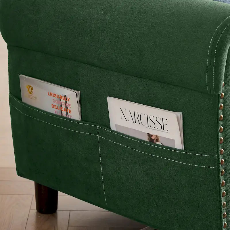 Canapé d'angle réversible 4 places en forme de L avec sacs de rangement latéraux (106,69 €)