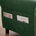 Canapé d'angle réversible 4 places en forme de L avec sacs de rangement latéraux (106,69 €)