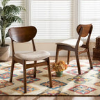 Ensemble de chaises de salle à manger Katya style moderne du milieu du siècle (2 pièces)