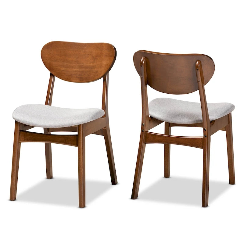 Ensemble de chaises de salle à manger Katya style moderne du milieu du siècle (2 pièces)