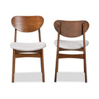 Ensemble de chaises de salle à manger Katya style moderne du milieu du siècle (2 pièces)