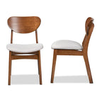 Ensemble de chaises de salle à manger Katya style moderne du milieu du siècle (2 pièces)