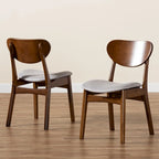 Ensemble de chaises de salle à manger Katya style moderne du milieu du siècle (2 pièces)