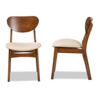 Ensemble de chaises de salle à manger Katya style moderne du milieu du siècle (2 pièces)