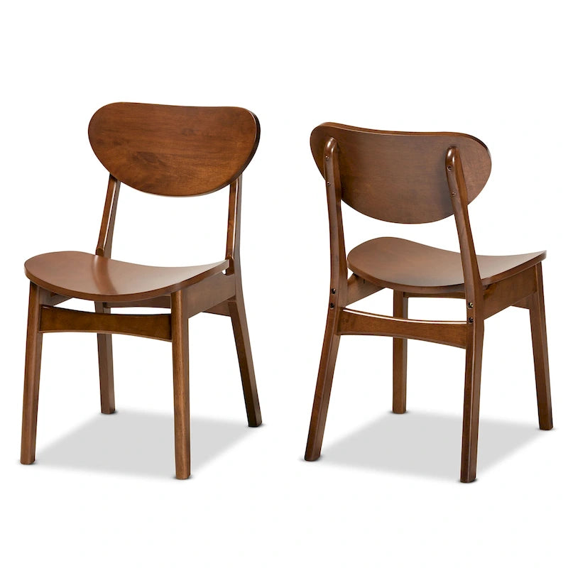 Ensemble de chaises de salle à manger Katya style moderne du milieu du siècle (2 pièces)