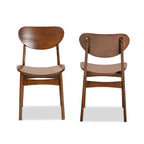 Ensemble de chaises de salle à manger Katya style moderne du milieu du siècle (2 pièces)