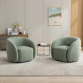 SEYNAR Fauteuil d'appoint moderne et glamour, capitonné, pivotant à 360 degrés, ensemble de 2