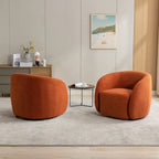 SEYNAR Fauteuil d'appoint moderne et glamour, capitonné, pivotant à 360 degrés, ensemble de 2