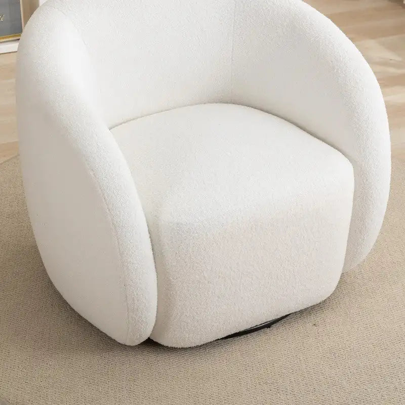 SEYNAR Fauteuil d'appoint moderne et glamour, capitonné, pivotant à 360 degrés, ensemble de 2