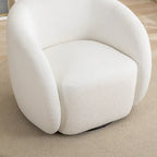 SEYNAR Fauteuil d'appoint moderne et glamour, capitonné, pivotant à 360 degrés, ensemble de 2