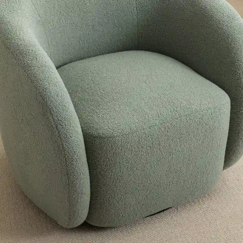 SEYNAR Fauteuil d'appoint moderne et glamour, capitonné, pivotant à 360 degrés, ensemble de 2