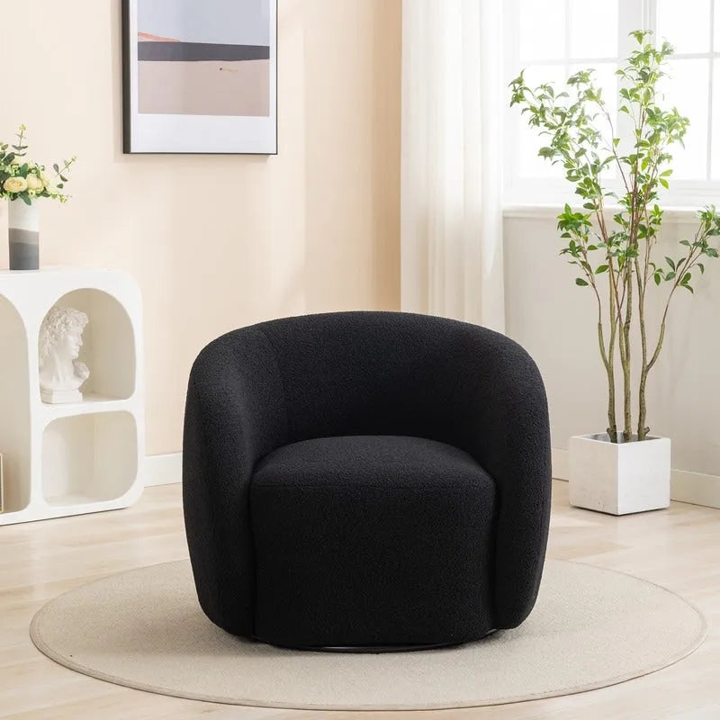 SEYNAR Fauteuil d'appoint moderne et glamour, capitonné, pivotant à 360 degrés, ensemble de 2
