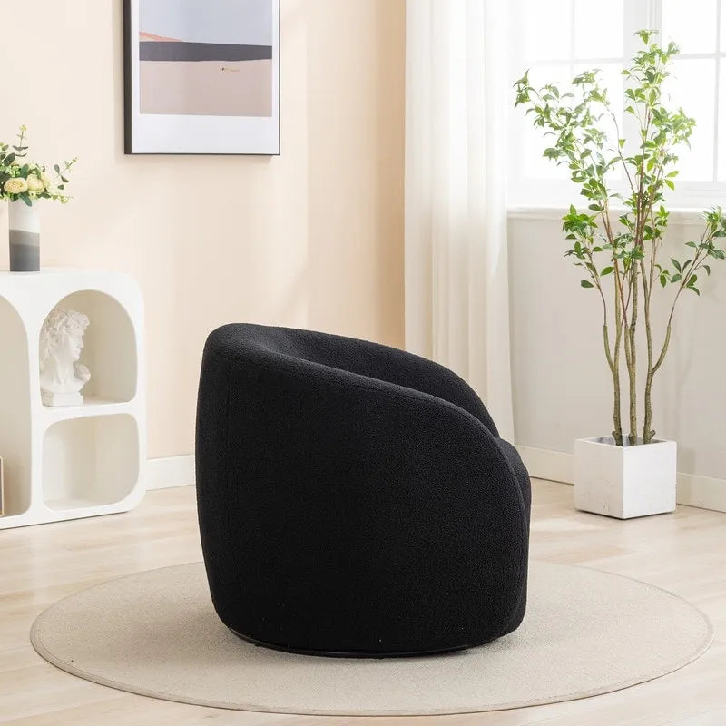 SEYNAR Fauteuil d'appoint moderne et glamour, capitonné, pivotant à 360 degrés, ensemble de 2