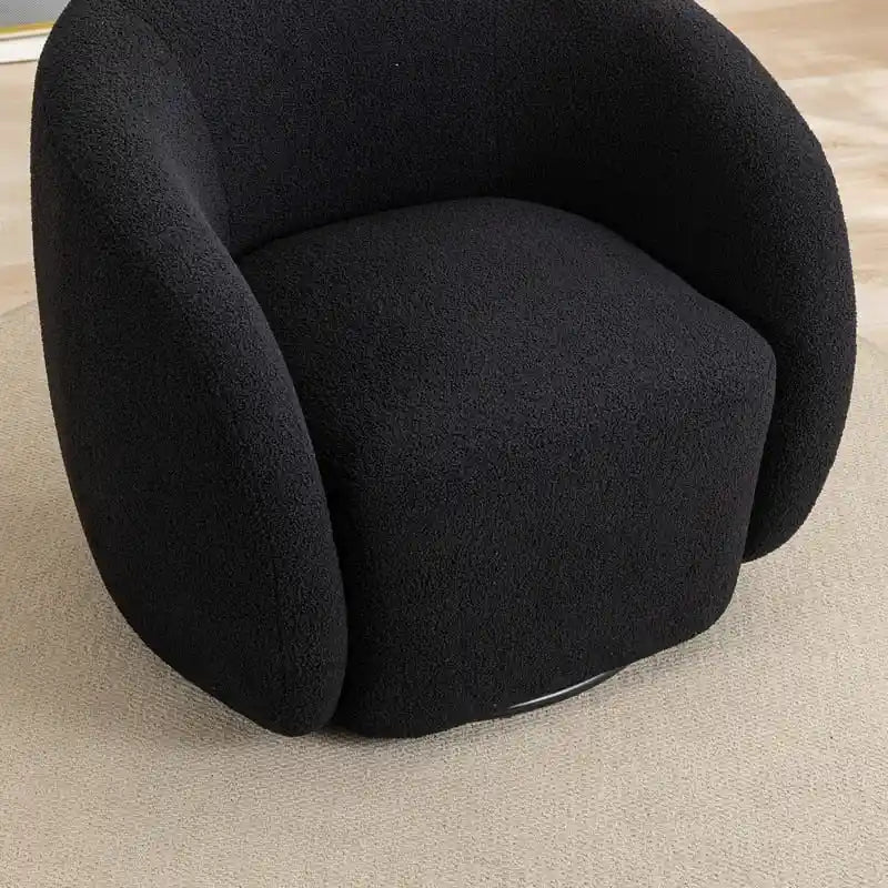 SEYNAR Fauteuil d'appoint moderne et glamour, capitonné, pivotant à 360 degrés, ensemble de 2