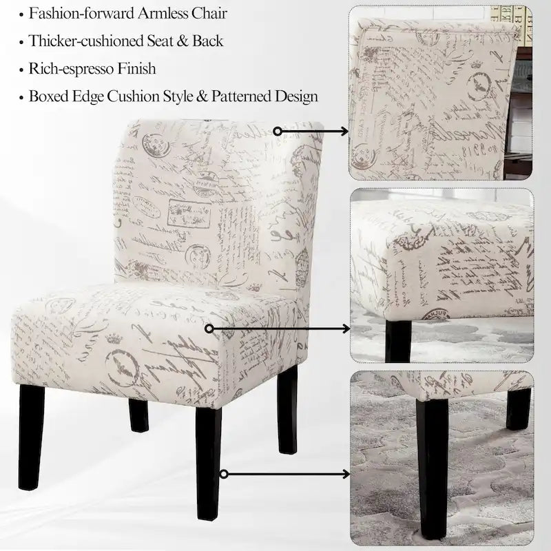 Fauteuil d'appoint sans accoudoirs rembourré Curated Nomad Pavilion