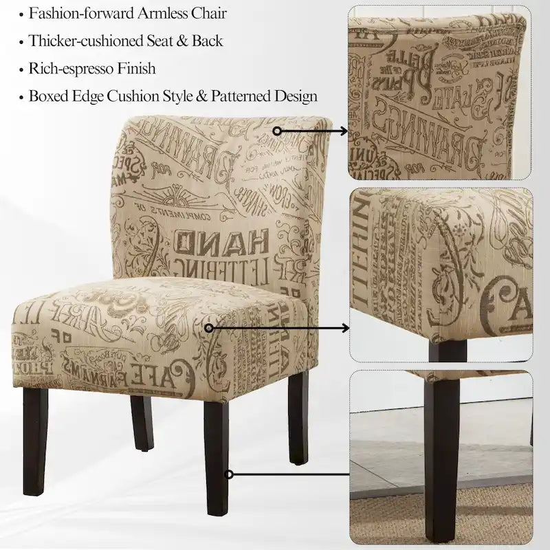 Fauteuil d'appoint sans accoudoirs rembourré Curated Nomad Pavilion