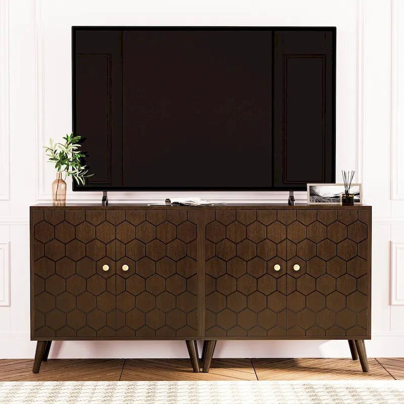 Buffets et vaisseliers en bois massif, meubles de rangement les plus confortables