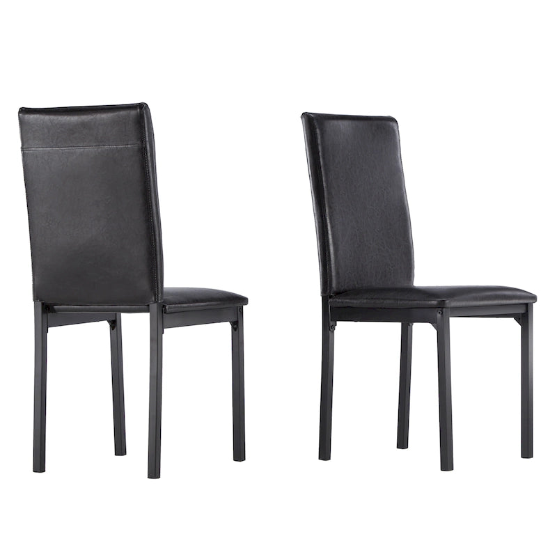 Chaises de salle à manger Darcy Espresso en métal rembourré (lot de 2) par iNSPIRE Q Bold