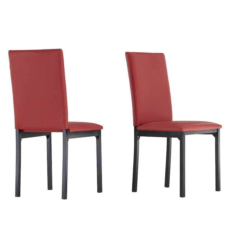 Chaises de salle à manger Darcy Espresso en métal rembourré (lot de 2) par iNSPIRE Q Bold