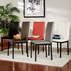 Chaises de salle à manger Darcy Espresso en métal rembourré (lot de 2) par iNSPIRE Q Bold