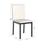 Chaises de salle à manger Darcy Espresso en métal rembourré (lot de 2) par iNSPIRE Q Bold