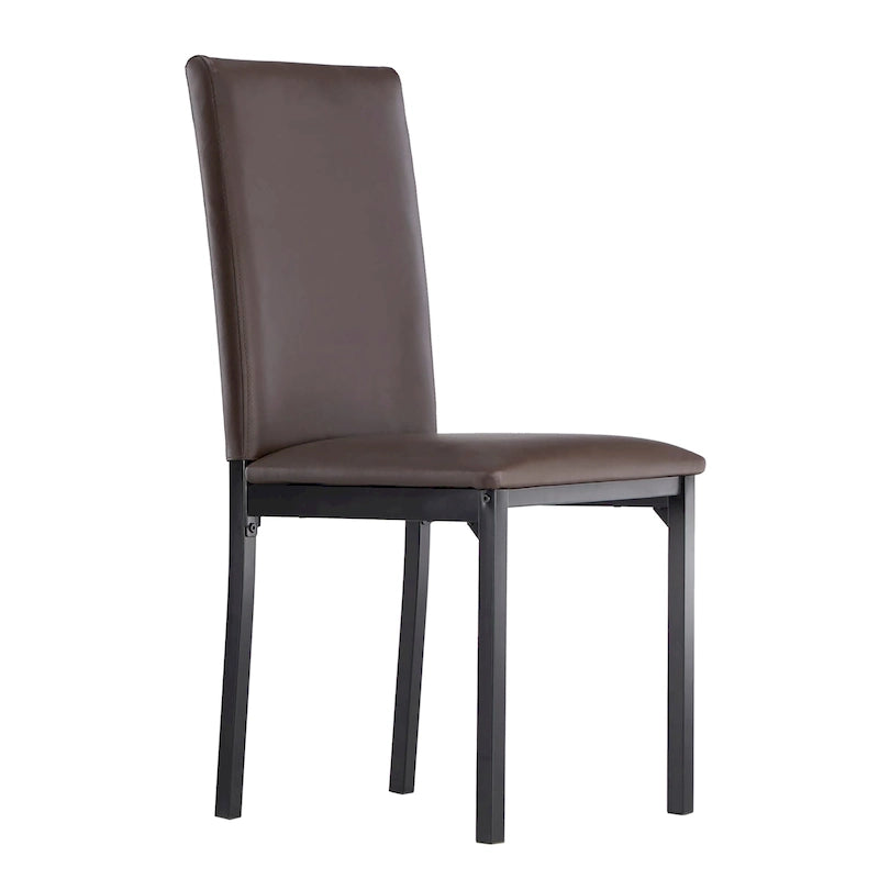 Chaises de salle à manger Darcy Espresso en métal rembourré (lot de 2) par iNSPIRE Q Bold