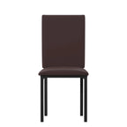 Chaises de salle à manger Darcy Espresso en métal rembourré (lot de 2) par iNSPIRE Q Bold
