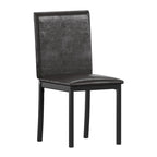 Chaises de salle à manger Darcy Espresso en métal rembourré (lot de 2) par iNSPIRE Q Bold
