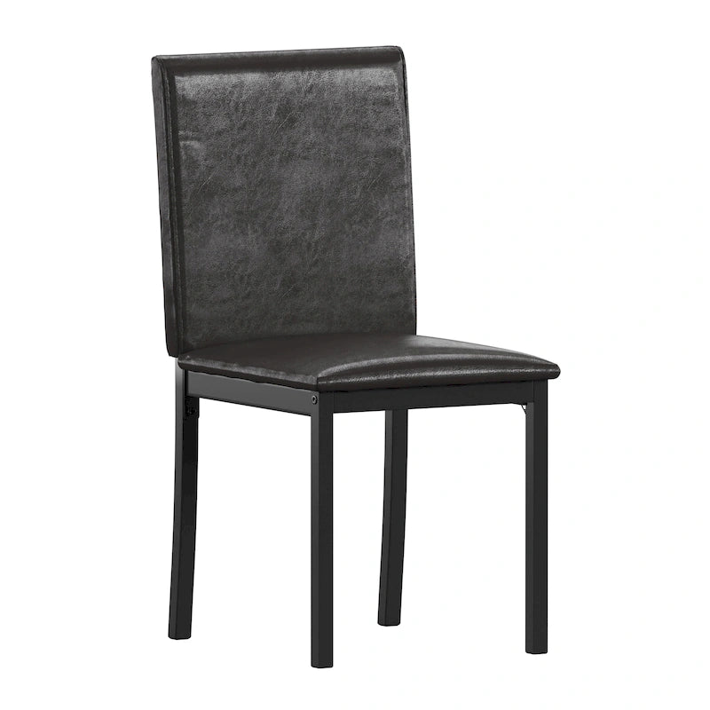 Chaises de salle à manger Darcy Espresso en métal rembourré (lot de 2) par iNSPIRE Q Bold