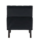 Fauteuils d'appoint capitonnés en similicuir végan avec garniture cloutée