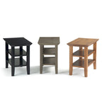 Table d'appoint étroite de style transitionnel en bois massif WYNDENHALL Normandy, 35,5 cm de large