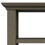 Table d'appoint étroite de style transitionnel en bois massif WYNDENHALL Normandy, 35,5 cm de large