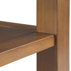 Table d'appoint étroite de style transitionnel en bois massif WYNDENHALL Normandy, 35,5 cm de large