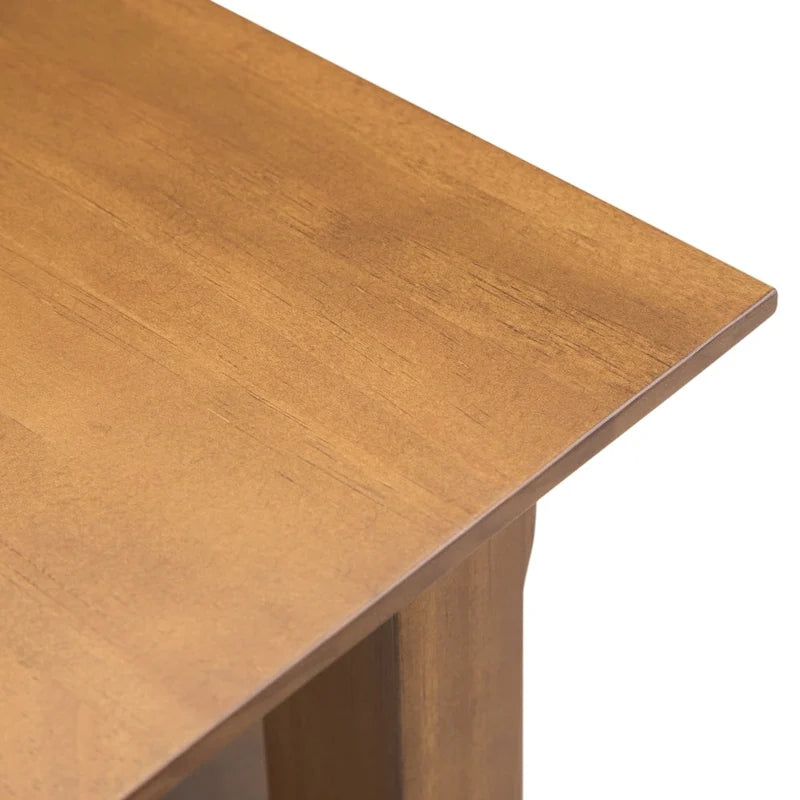 Table d'appoint étroite de style transitionnel en bois massif WYNDENHALL Normandy, 35,5 cm de large