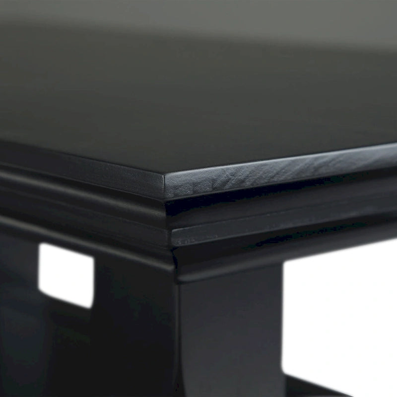 Table d'appoint étroite de style transitionnel en bois massif WYNDENHALL Normandy, 35,5 cm de large