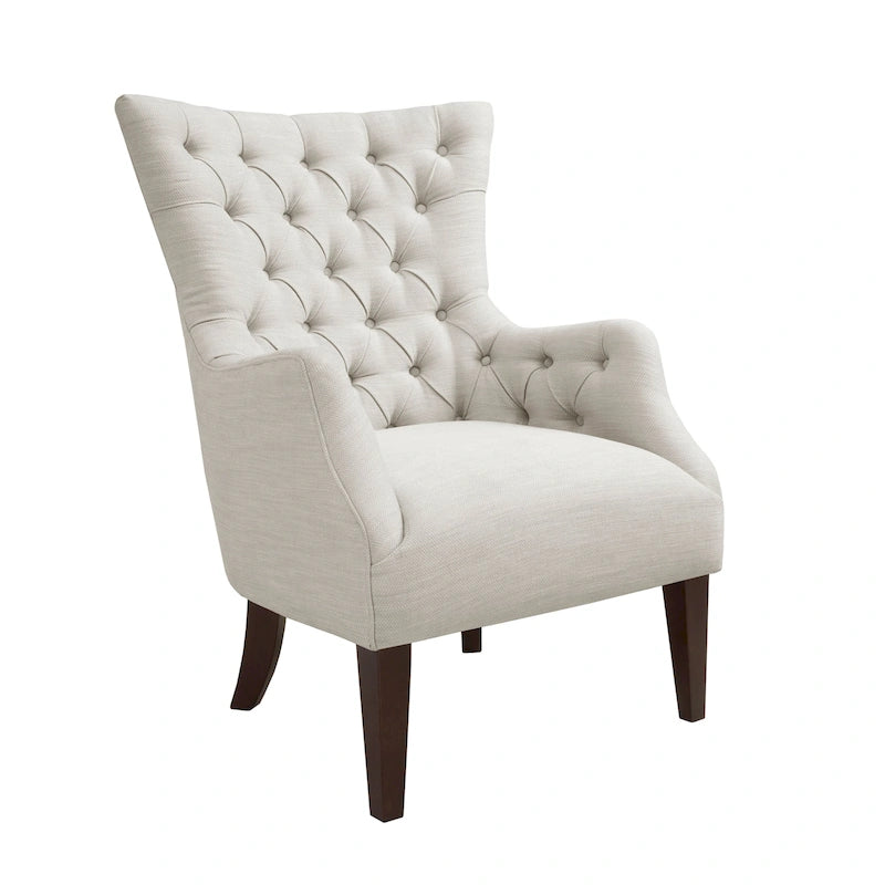 Fauteuil à oreilles capitonné Madison Park Isa
