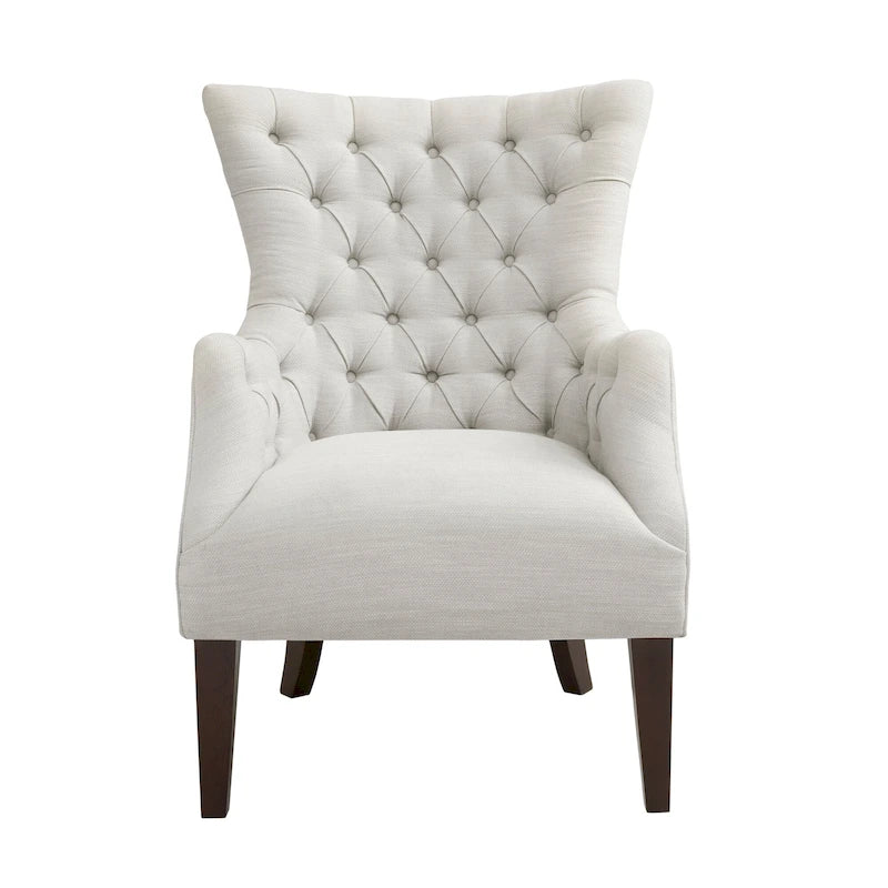 Fauteuil à oreilles capitonné Madison Park Isa