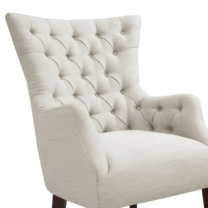 Fauteuil à oreilles capitonné Madison Park Isa