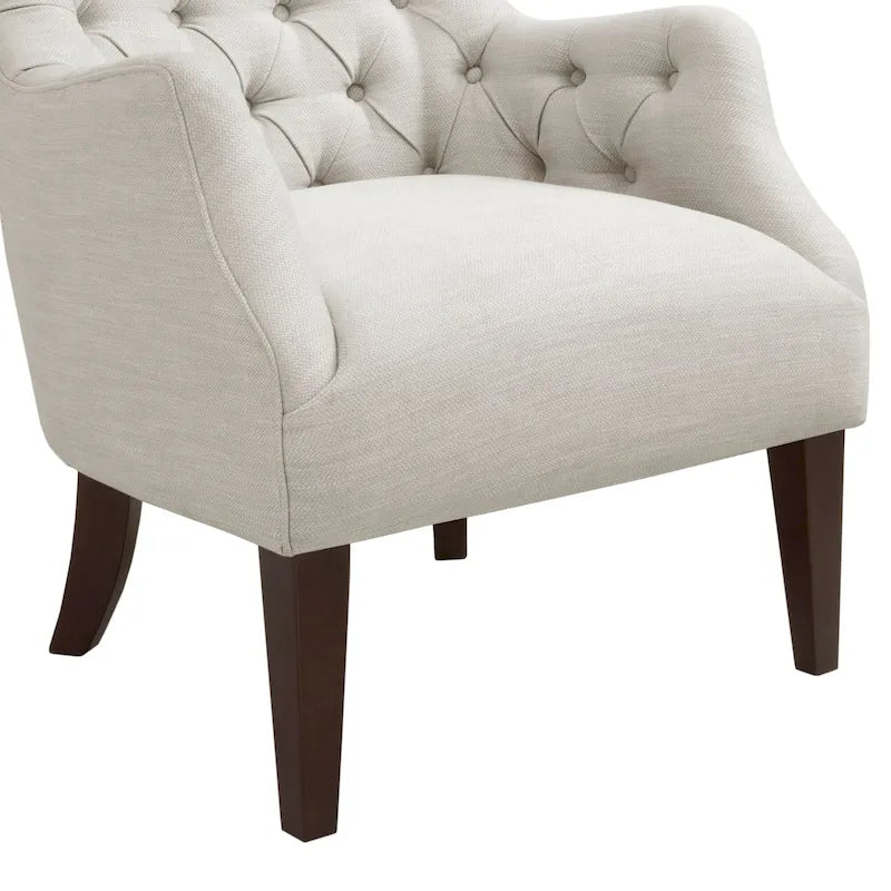 Fauteuil à oreilles capitonné Madison Park Isa