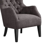 Fauteuil à oreilles capitonné Madison Park Isa
